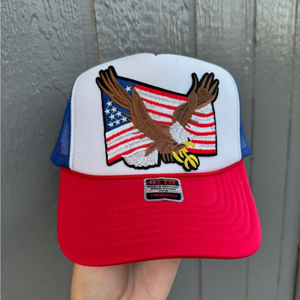 Eagle patch hat